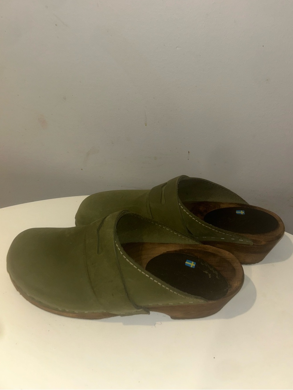 Olive Green Women's Slip-On Clogs
